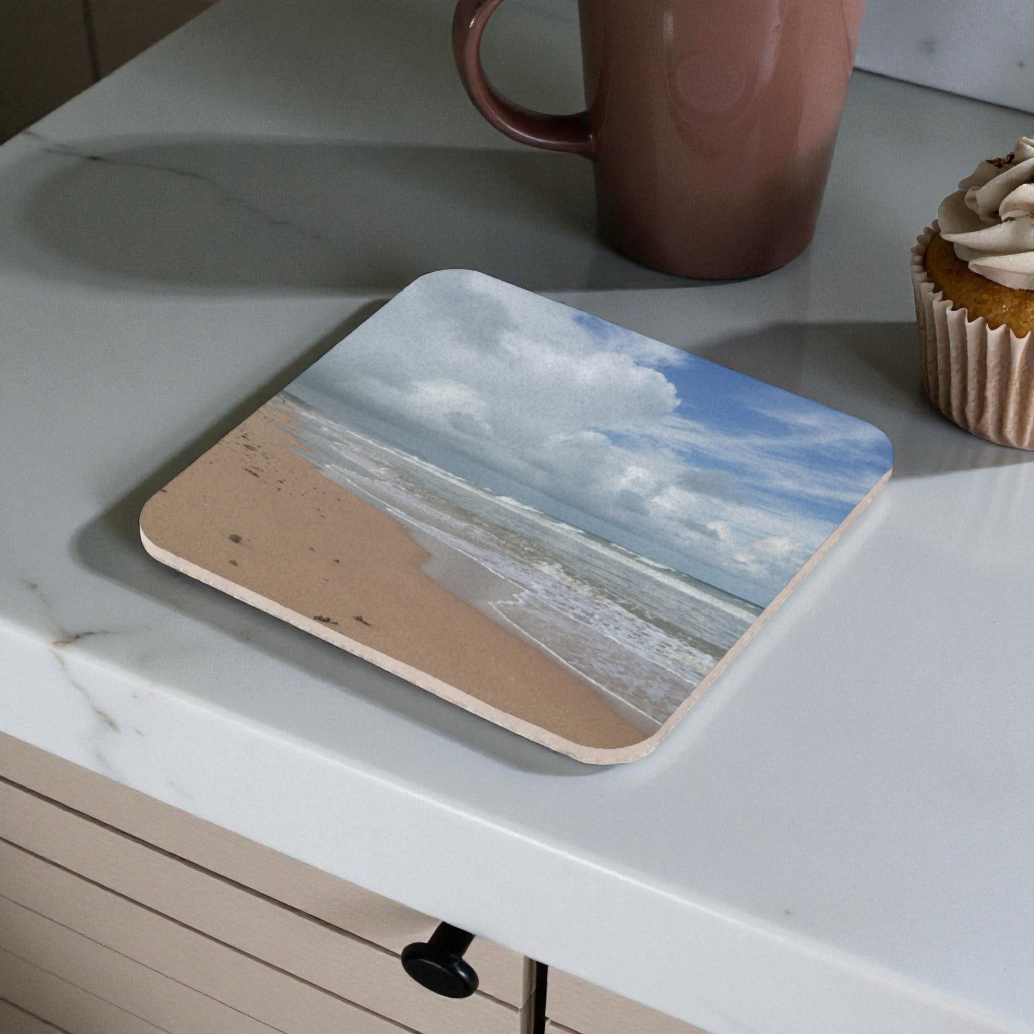 Peaceful Ocean Breeze Coat Back Coaster