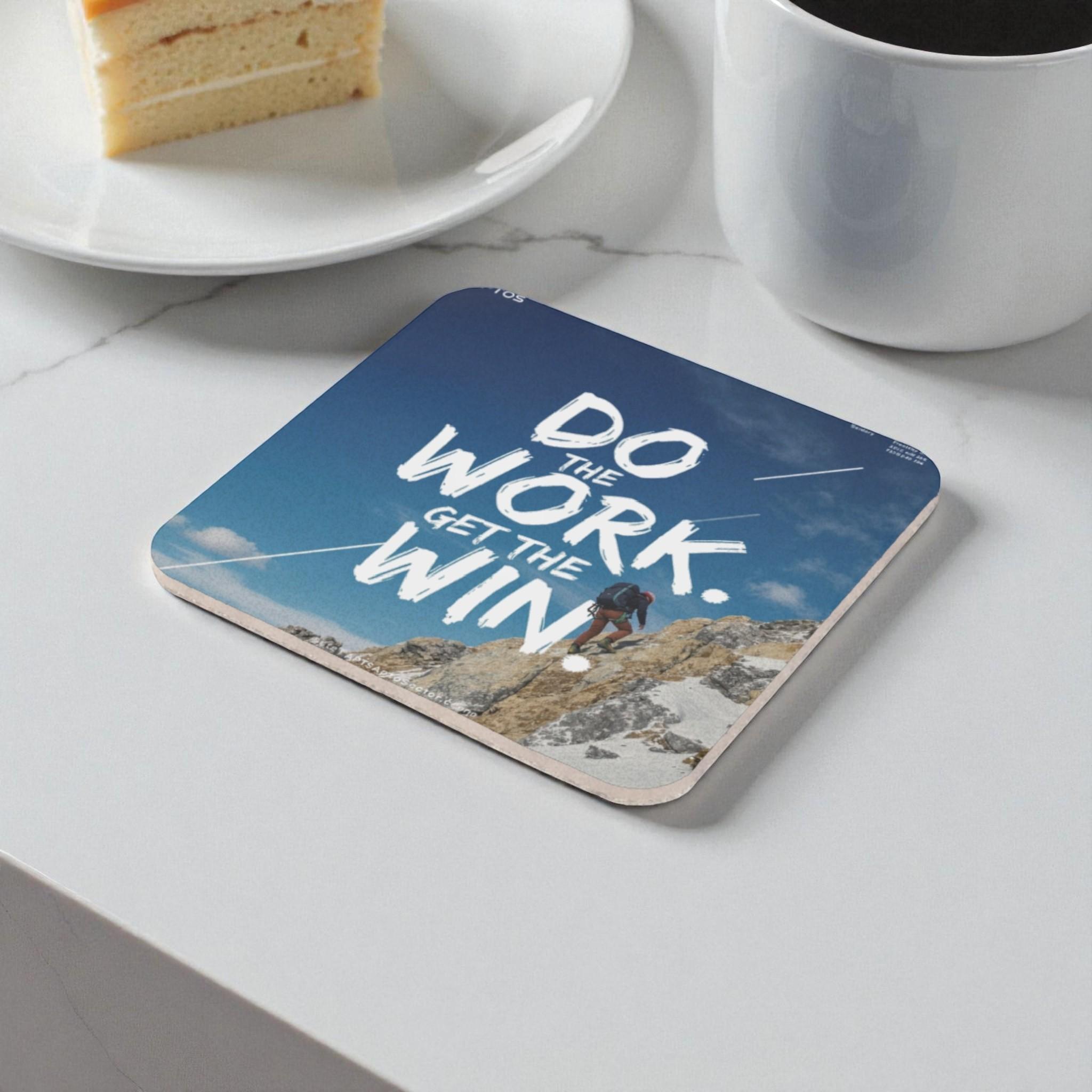 Bold Success Mindset Cork Back Coaster